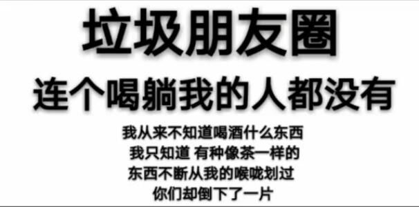 垃圾朋友圈连个喝躺我的都没有图片分享是什么梗？插图2